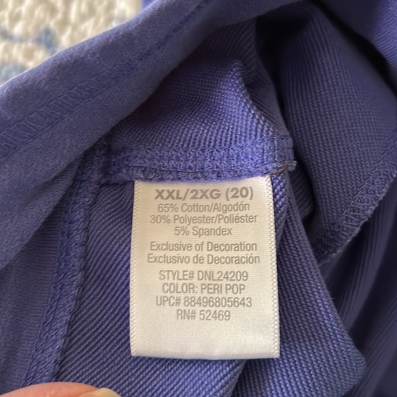 Danskin now purple shorts with pockets and tie waist. Size XXL. - Picture 7 of 7